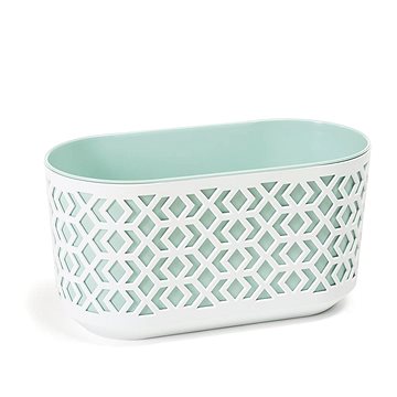 

LAMELA Truhlík AZTEK 40 x 19.5 cm, výška 20,5 cm, mátový/bílý