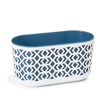 

LAMELA Truhlík AZTEK 40 x 19.5 cm, výška 20,5 cm, oceán/bílý