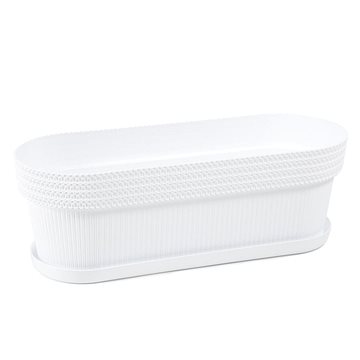 

LAMELA Truhlík JERSEY 50 x 19.5 cm, výška 17 cm, bílý