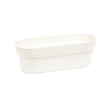 

LAMELA Truhlík JERSEY 50 x 19.5 cm, výška 17 cm, krémový