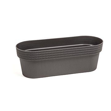 

LAMELA Truhlík JERSEY 50 x 19.5 cm, výška 17 cm, antracitový