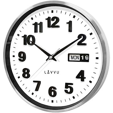 

LAVVU Date Metal Kovové hodiny s ukazatelem data