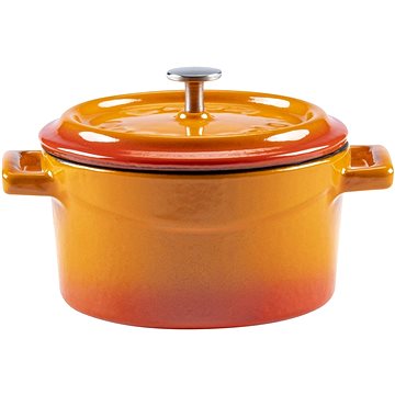 

LAVA Metal Hrnec litinový kulatý, oranžový, obsah 0,35 l, 10 cm