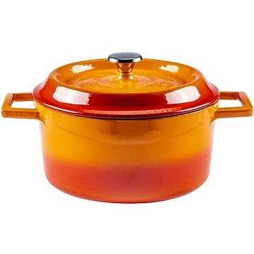 

LAVA Metal Hrnec litinový kulatý, oranžový, obsah 2,6 l, 20 cm
