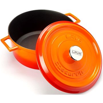

LAVA Metal Hrnec litinový kulatý, oranžový, obsah 6,7 l, 28 cm
