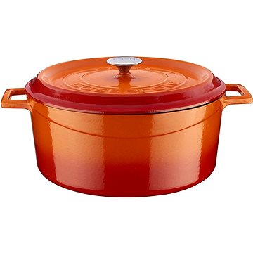 

LAVA Metal Hrnec litinový kulatý, oranžový, obsah 9,8 l, 32 cm