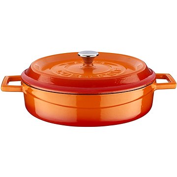 

LAVA Metal Kastrol litinový kulatý, oranžový, obsah 2,4 l, 24 cm