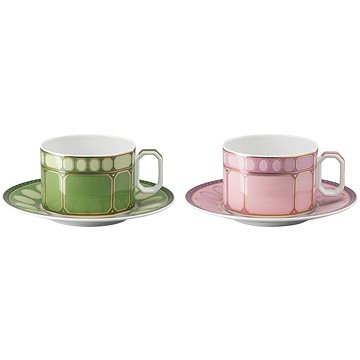 

ROSENTHAL Swarovski signum Fern + Rose Sada šalků a podšálků na čaj