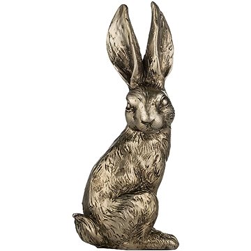 

LENE BJERRE Velikonoční dekorace - Zajíček antik zlatý, 12 cm
