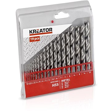 

KREATOR 19 ks HSS Vrtáků do kovu 45931 mm KRT012003