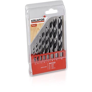 

KREATOR Vrtáky do dřeva sada 8ks 45933 mm KRT012302