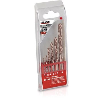 

KREATOR 6 ks HSS Vrtáků do kovu COBALT KRT012701