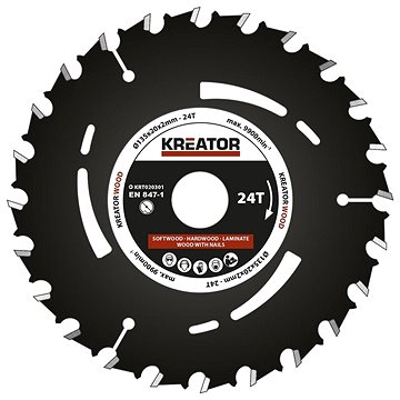 

KREATOR Pilový kotouč pro ponorné pily 135mm, 24T KRT020301