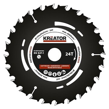 

KREATOR Pilový kotouč pro ponorné pily 150mm, 24T KRT020302