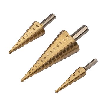

KREATOR Vrtáky stupňovité TIN 3ks KRT061700
