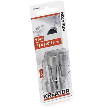 

KREATOR Sada nástrčných klíčů 7 8 10 13 mm 4ks KRT062400