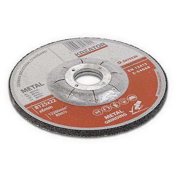 

KREATOR Brusný kotouč Ocel 125x6,0mm 2 plus 1 (3ks) KRT070320