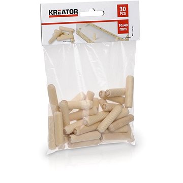 

KREATOR Truhlářské kolíčky 10 x 40 mm (30 ks) KRT110103