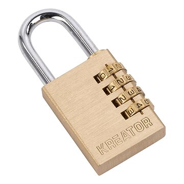 

Kreator KRT557011 Visací zámek kombinační 60mm čtyřmístný kód