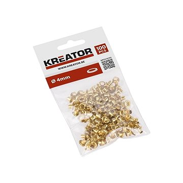 

KREATOR Kroužky mosaz 4mm 100ks KRT616102