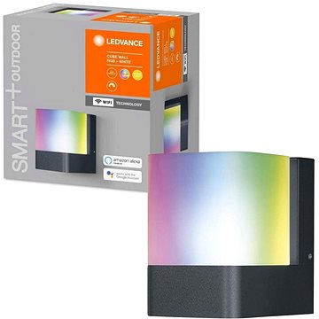 

Ledvance - LED RGBW Venkovní nástěnné svítidlo SMART+ CUBE LED/9,5W/230V IP44 Wi-Fi