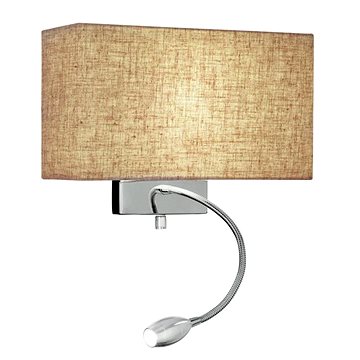 

Ideal Lux - Nástěnné svítidlo 1xE27/60W + LED/1W/230V