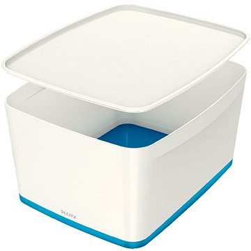 

Leitz WOW MyBox, velikost L, bílá/modrá