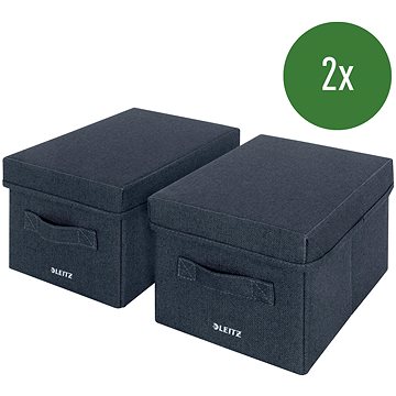 

Leitz Fabric Textilní úložný box s víkem S 2 ks 16 × 19 × 28,5 cm