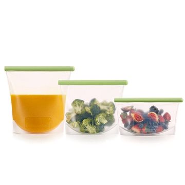 

Lékué sada silikonových sáčků na potraviny Reusable, 3ks