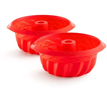 

LEKUE Silikonové pečicí formy na bábovky Lékué Mini Savarin 15 cm | 2ks