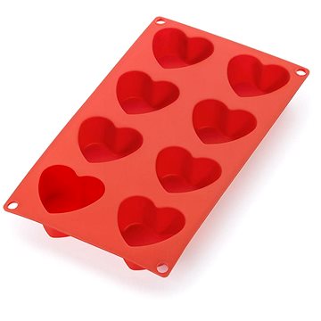 

LEKUE Silikonová forma na dezerty ve tvaru srdíčka Lékué Heart Mould