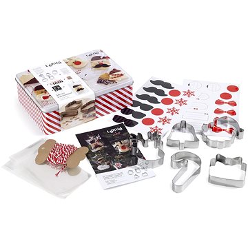 

LEKUE Dárková sada Vánočních vykrajovacích forem Lékué Christmas Cookies Kit
