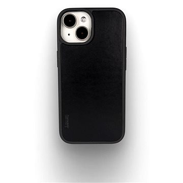 

Lemory iPhone 15 kožený kryt s podporou MagSafe černý