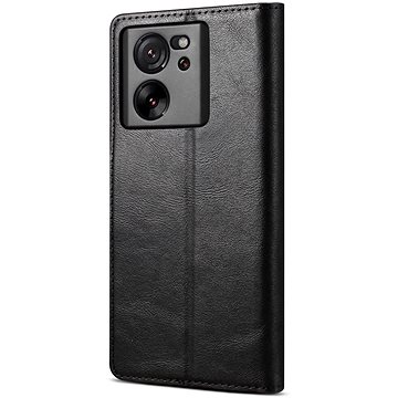 

Lenuo Leather flipové pouzdro pro Xiaomi 13T/ 13T Pro, černá