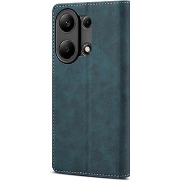 

Lenuo Leather flipové pouzdro pro Xiaomi Redmi Note 13 Pro, modrá