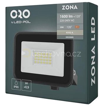 

Reflektor LED ORO Zona, 20 W, 1600 lm, NW-B