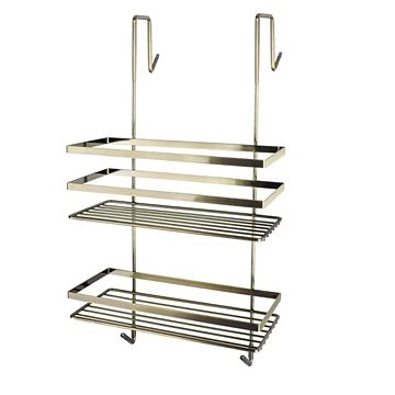 

DuraHome Drátěná polička zlatý antik, 48,7 × 25,2 × 21,5 cm