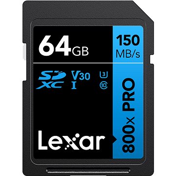 

Lexar SDXC Pro 800x 64GB