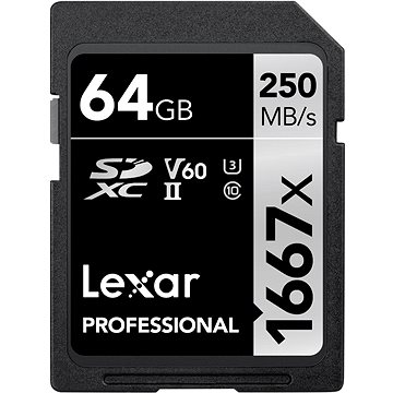

Lexar SDXC Pro 1667X 64GB