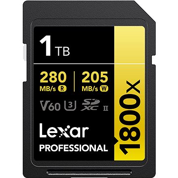 

Lexar SDXC Pro 1800x 1TB