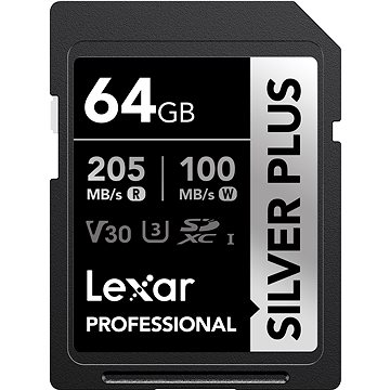 

Lexar SDXC Professional SILVER Plus 64GB