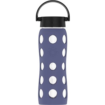 

Lifefactory Skleněná láhev 650 ml klasický uzávěr Dusty Purple