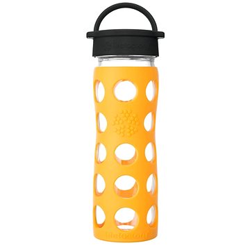 

Lifefactory Skleněná láhev 475 ml klasický uzávěr Marigold