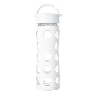 

Lifefactory Skleněná láhev 475 ml klasický uzávěr Optic White
