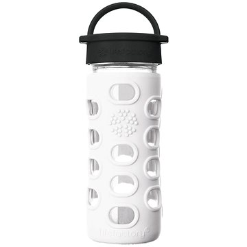 

Lifefactory Skleněná láhev 350 ml klasický uzávěr Optic White
