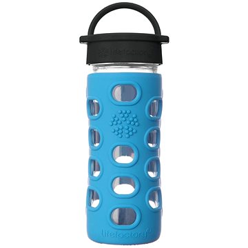 

Lifefactory Skleněná láhev 350 ml klasický uzávěr Cobalt blue