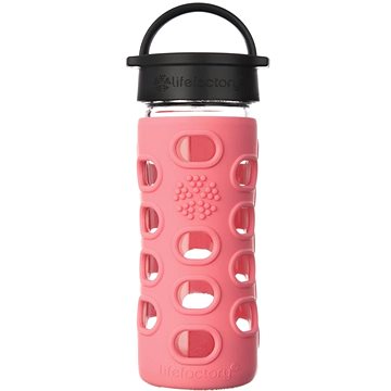 

Lifefactory Skleněná láhev 350 ml klasický uzávěr Coral