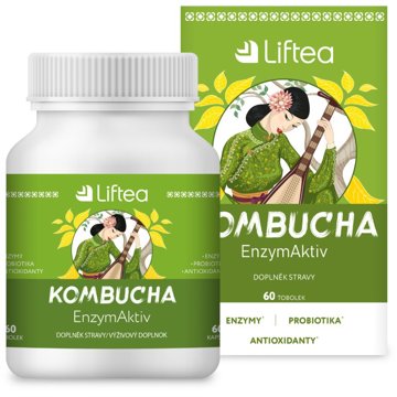 

Liftea Kombucha - Enzymaktiv, 60 tobolek