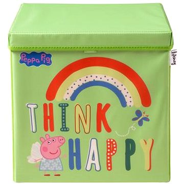

Lifeney Úložný box s víkem Prasátko Peppa Think Happy 33 × 33 × 33 cm