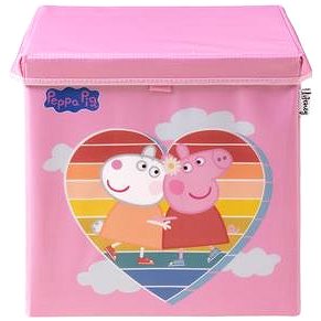 

Lifeney Úložný box s víkem Prasátko Peppa přátelství 33 × 33 × 33 cm